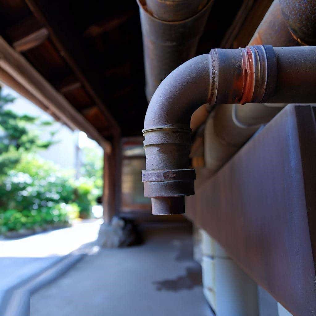 Un tuyau d'eau de haute qualité dans une maison