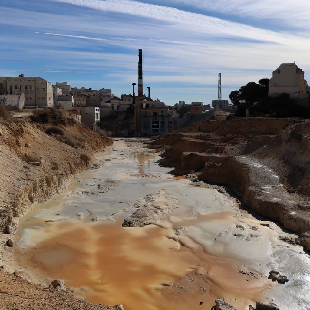 Ancien site industriel pollué à L'Estaque, Marseille